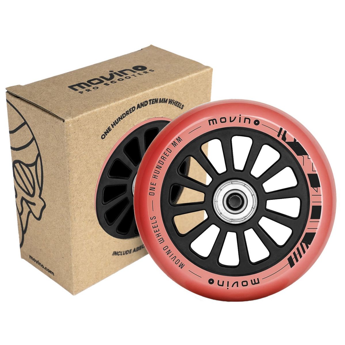 Колесо для трюкового самоката Movino Nitro 100мм Coral