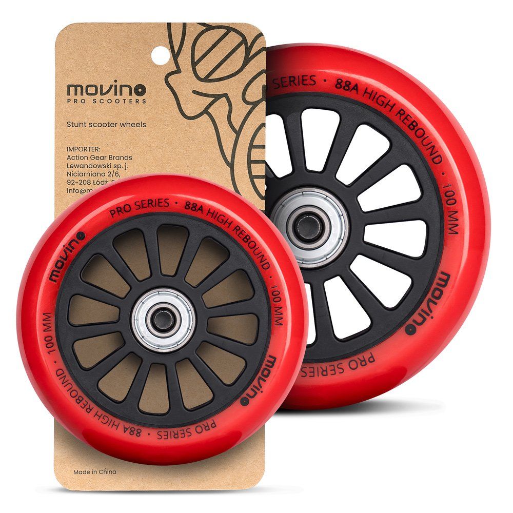 Колесо для трюкового самоката Movino Nitro 100мм Red