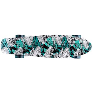 Скейтборд Movino Graffiti 22" LED (бірюзовий)