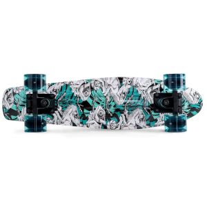 Скейтборд Movino Graffiti 22" LED (бірюзовий)