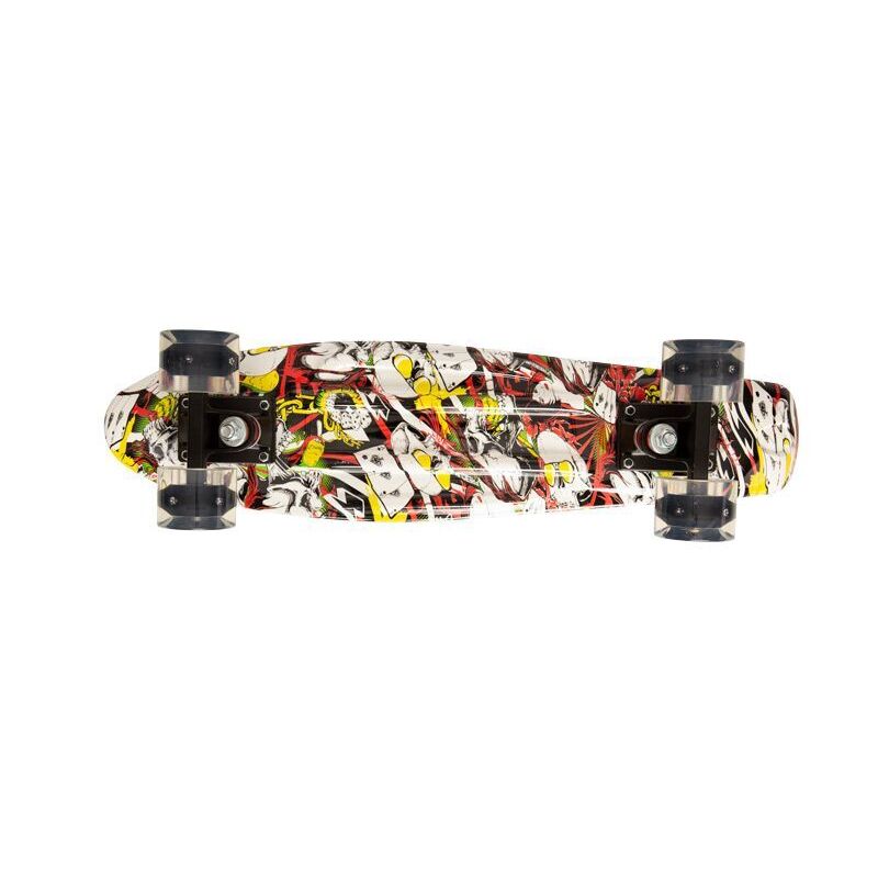 Скейтборд Movino Graffiti 22" LED (жовтий)