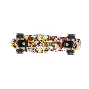 Скейтборд Movino Graffiti 22" LED (жовтий)