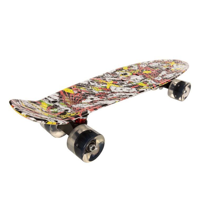 Скейтборд Movino Graffiti 22" LED (жовтий)