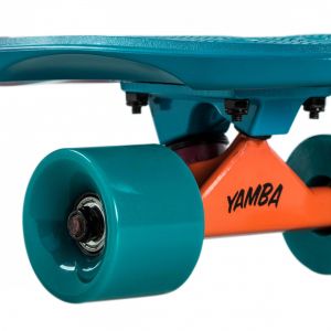 Скейтборд OXELO CRUISER BIG YAMBA (синьо-кораловий)