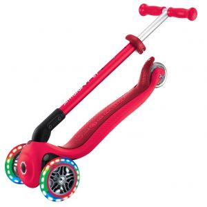 Самокат Globber My Free Primo Foldable Lights (червоний)