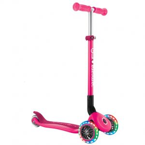 Самокат Globber My Free Primo Foldable Lights (Neon Pink)