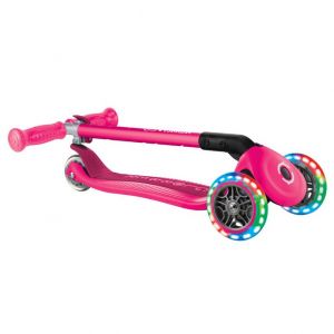 Самокат Globber My Free Primo Foldable Lights (Neon Pink)