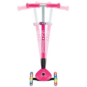 Самокат Globber My Free Primo Foldable Lights (Neon Pink)