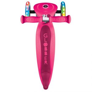 Самокат Globber My Free Primo Foldable Lights (Neon Pink)