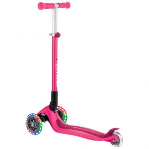 Самокат Globber My Free Primo Foldable Lights (Neon Pink)