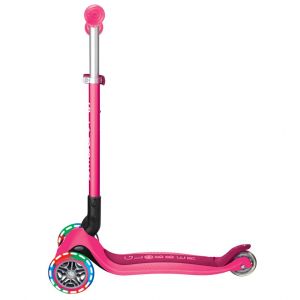 Самокат Globber My Free Primo Foldable Lights (Neon Pink)