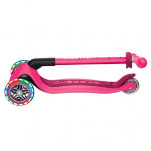 Самокат Globber My Free Primo Foldable Lights (Neon Pink)
