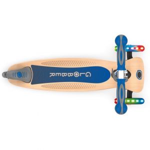 Самокат Globber Primo Foldable Wood Lights (Navy Blue)