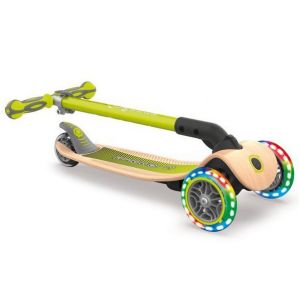 Самокат Globber Primo Foldable Wood Lights (Lime Green)