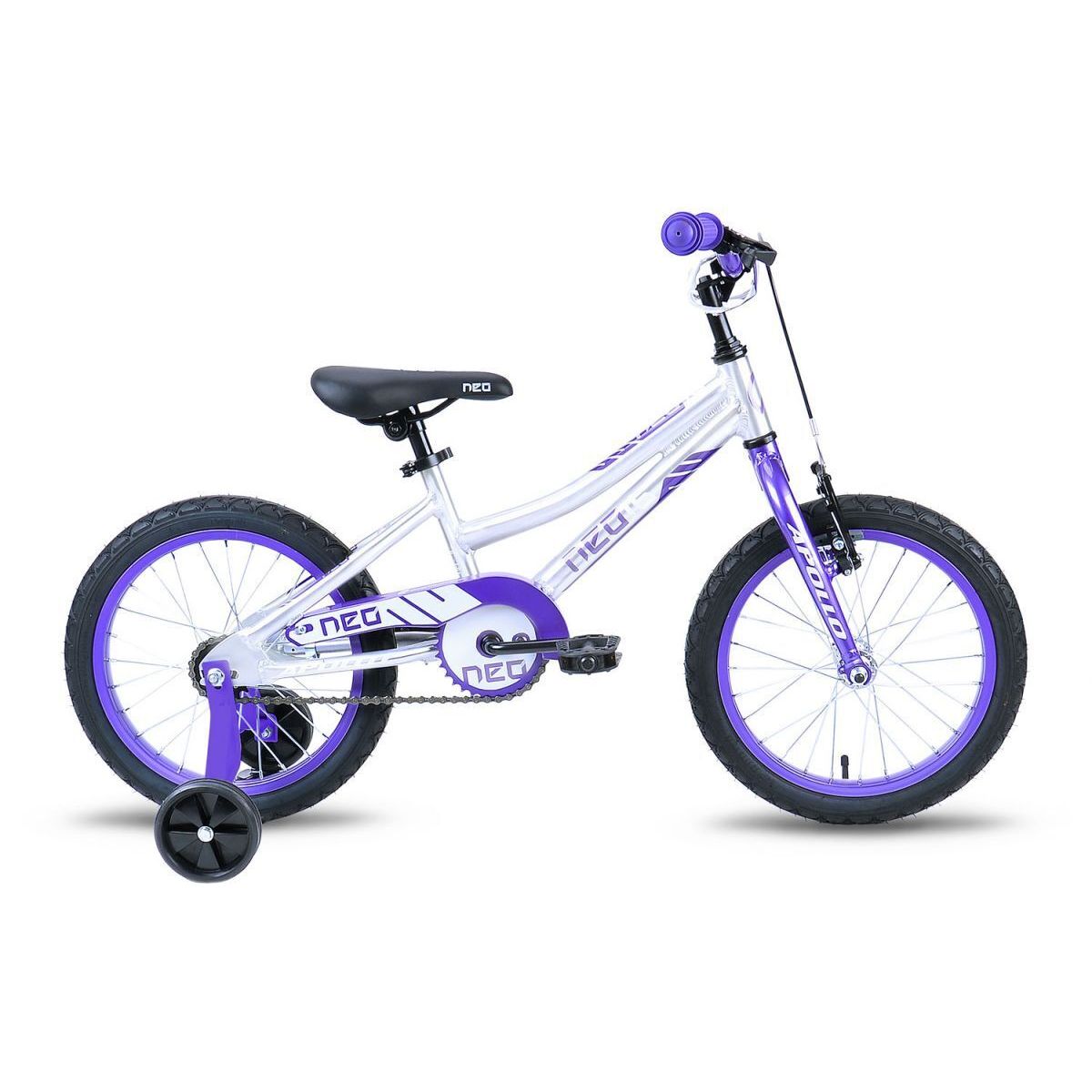Велосипед 16" Apollo Neo girls 2019 (фіолетовий/білий)