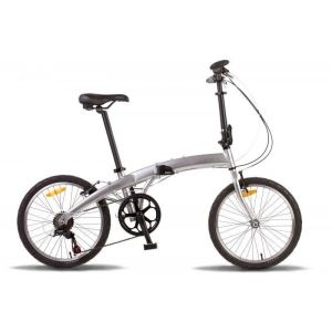 Велосипед 20" PRIDE Mini 6sp (серебристый)