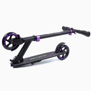 Самокат SMJ Sport NL-145 (черный/фиолетовый)