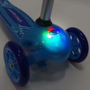 Самокат Smj Sport Mini LED (голубой)