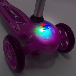 Самокат Smj Sport Mini LED (ярко-розовый)