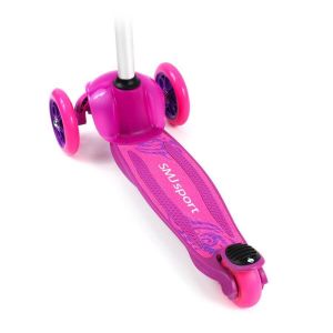 Самокат Smj Sport Mini LED (ярко-розовый)