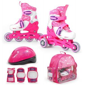 Детские ролики SMJ Sport Combo 2 в 1 (розовый)