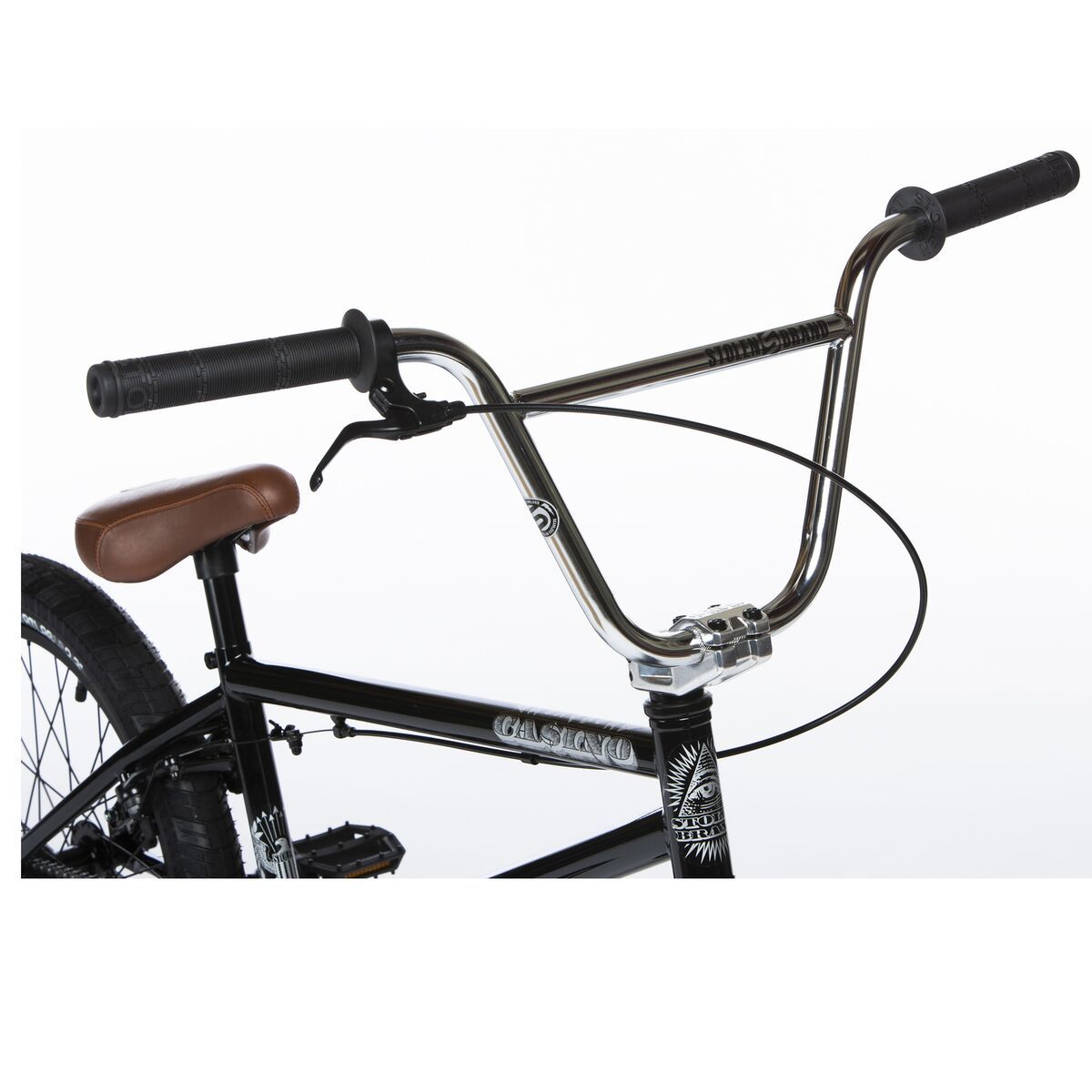 Велосипед Stolen Casino 20" 2020 BMX Freestyle Bike L рама 20.25" (black - chrome plate)