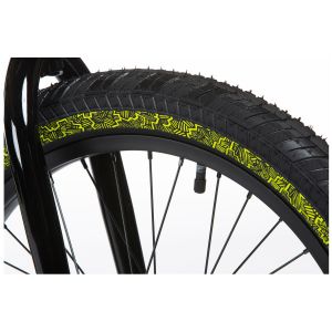Велосипед Stolen X Fiction Overload 20" 2020 BMX Freestyle Bike (black reflective yellow)