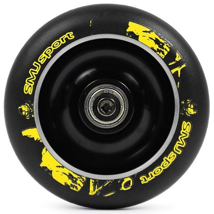 Колесо для трюкового самокату SMJ Sport ALU 100mm black-yellow