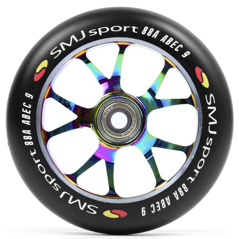 Колесо для трюкового самокату SMJ Sport ALU 110mm neochrome
