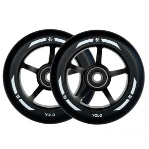 Колесо для трюкового самоката Union Yolo Wheel 100mm (Black-RAW-Black)