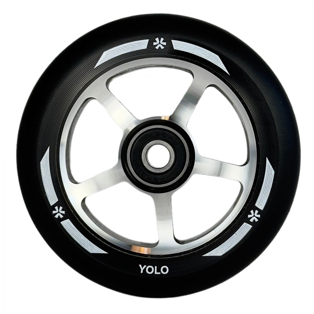Колесо для трюкового самокату Union Yolo Wheel 100mm (Black-RAW-Black)