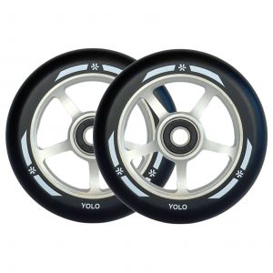 Колесо для трюкового самоката Union Yolo Wheel 100mm (Black-RAW-Black)