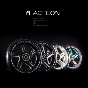 Колесо для трюкового самоката Ethic Acteon 110mm Pro Scooter Wheel (Rainbow)