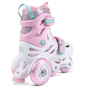 Ролики Cariboo Ballerina (pink-mint LED)