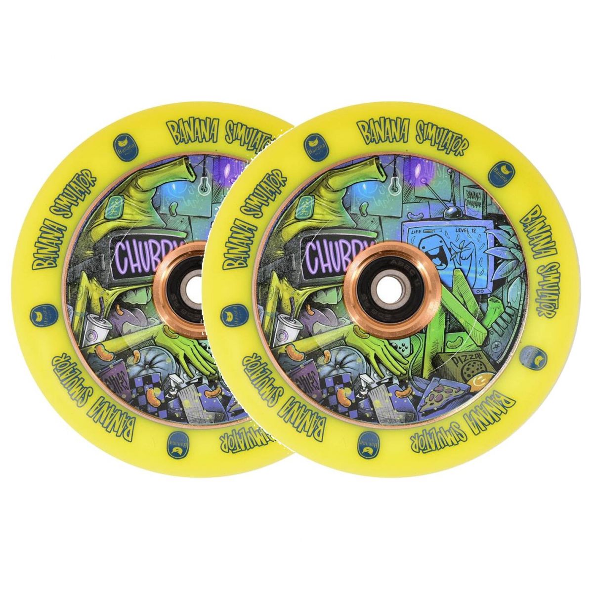 Колесо для трюкового самокату Chubby Melocore Banana Simulator 110mm Pro Scooter Wheel