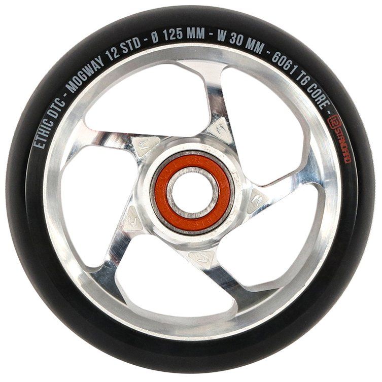 Колесо для трюкового самокату Ethic Mogway 12STD 125mm Pro Scooter Wheel (Black-raw)