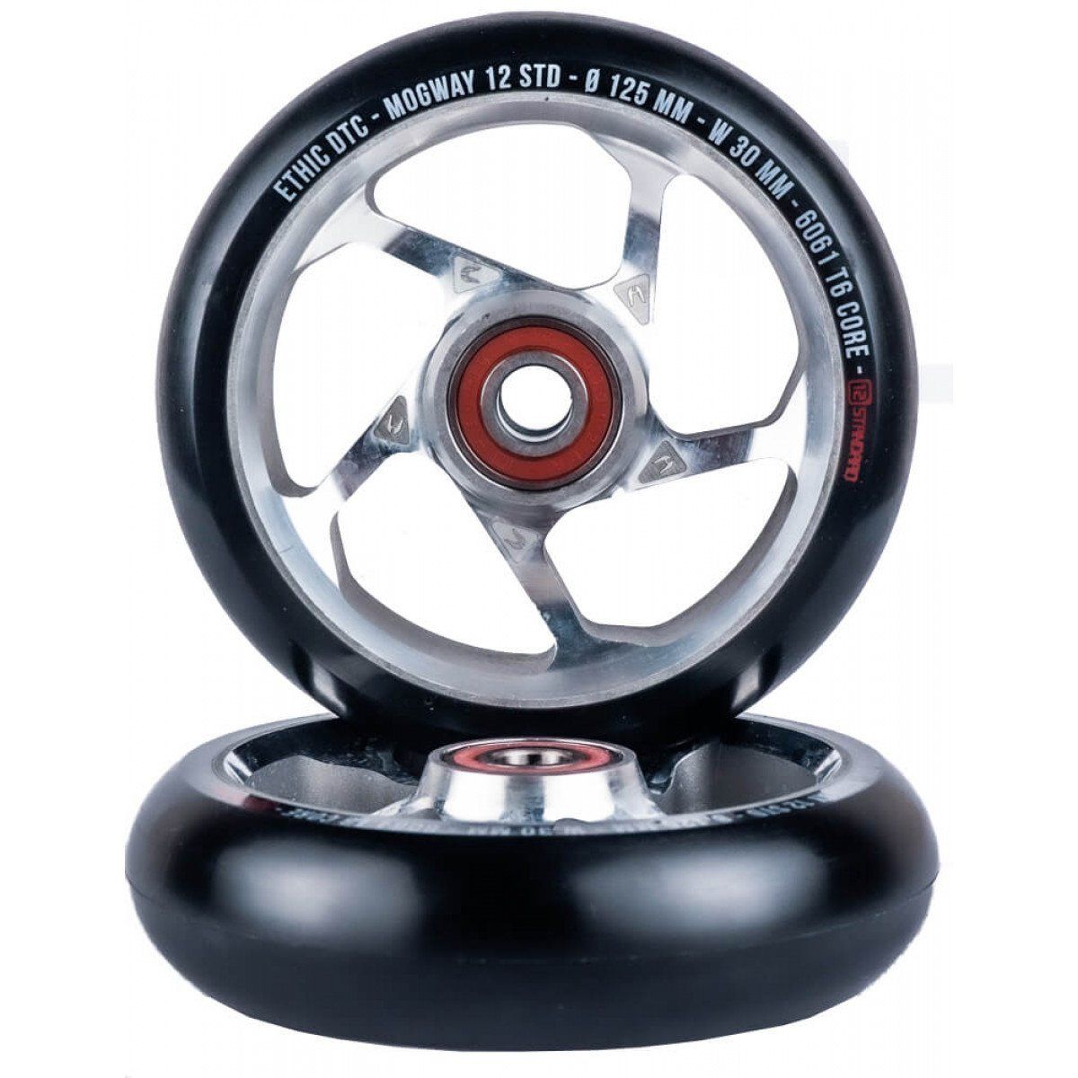 Колесо для трюкового самокату Ethic Mogway 12STD 115mm Pro Scooter Wheel (Black-raw)