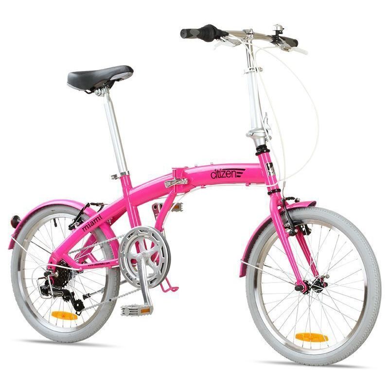 Велосипед складаний Miami Citizen 20" 6-speed Folding Cruiser (magenta)