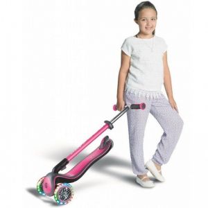 Самокат Globber Fold Up Light wheels Elite Deluxe (рожевий)