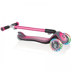 Самокат Globber Fold Up Light wheels Elite Deluxe (рожевий)