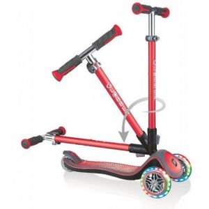Самокат Globber Fold Up Light wheels Elite Deluxe (красный)