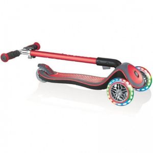 Самокат Globber Fold Up Light wheels Elite Deluxe (красный)