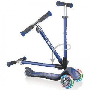 Самокат Globber Fold Up Light wheels Elite Deluxe (синий)