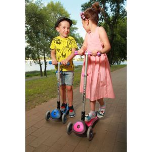 Самокат Globber My Free Fold Up Elite (рожевий)
