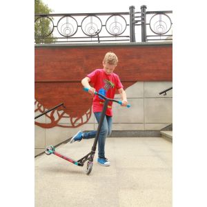 Трюковой самокат Grit Scooters Elite Satin Black-Colour Chrome