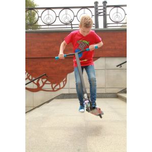 Трюковой самокат Grit Scooters Elite XM Black-Black Silver Laser