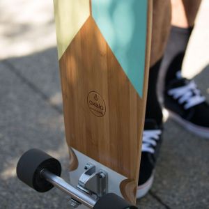 Скейтборд LONGBOARD BAMBOO OXELO 43'' (белый)