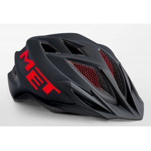 Шолом захисний Met Crackerjack black/red (чорний)