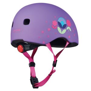 Шлем защитный Micro Floral Purple matt LED