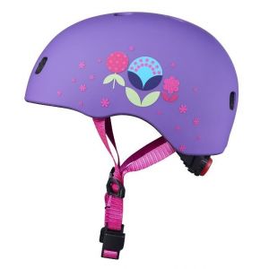 Шлем защитный Micro Floral Purple matt LED